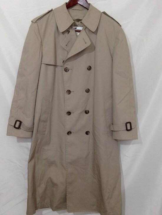 London Fog Other - Vintage London Fog Trench Coat 40R USA Made Removable Liner Beige Long Coat